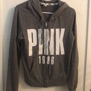 Pink zip up jacket